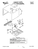 CABINET Diagram and Parts List for RM280PXBB1  Whirlpool Microwave Oven Combo