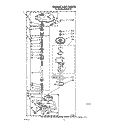 GEARCASE Diagram and Parts List for LA4800XTF1  Whirlpool Washer