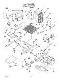 UNIT PARTS Diagram and Parts List for 4KSRS22CHT03  KitchenAid Refrigerator