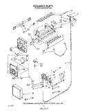 ICE MAKER , LIT/OPTIONAL Diagram and Parts List for 6ED22DWXTN00  Whirlpool Refrigerator
