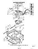 MACHINE BASE Diagram and Parts List for LA5550XPW5  Whirlpool Washer