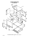 LOWER OVEN Diagram and Parts List for KEBI241XBL2  KitchenAid Wall Oven