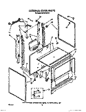 EXTERNAL OVEN Diagram and Parts List for SF314PSWW1  Whirlpool Range
