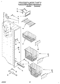 FREEZER LINER Diagram and Parts List for KSPS22QBWH00  KitchenAid Refrigerator