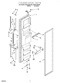 FREEZER DOOR Diagram and Parts List for TS22AQXDN00  Whirlpool Refrigerator