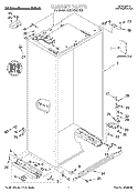 CABINET, LITERATURE Diagram and Parts List for KSSC42MHS00  KitchenAid Refrigerator
