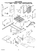 UNIT PARTS Diagram and Parts List for ED2FHEXST05  Whirlpool Refrigerator