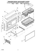 FREEZER DOOR AND BASKET Diagram and Parts List for KBRS36FKW01  KitchenAid Refrigerator