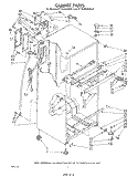 CABINET Diagram and Parts List for ET16JKXRWR0  Whirlpool Refrigerator