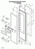 REFRIGERATOR DOOR PARTS Diagram and Parts List for KBUDT4265E04  KitchenAid Refrigerator