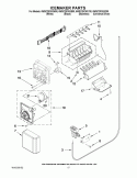 ICEMAKER PARTS Diagram and Parts List for 6WSC20C6XD00  Whirlpool Refrigerator