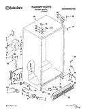 CABINET Diagram and Parts List for 3XRA710  Whirlpool Refrigerator