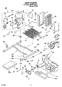 UNIT PARTS Diagram and Parts List for ED5SHAXML12  Whirlpool Refrigerator