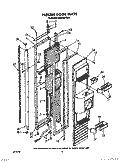 FREEZER DOOR Diagram and Parts List for KSRF42DTX20  KitchenAid Refrigerator