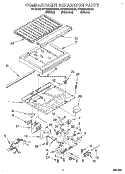 COMPARTMENT SEPARATOR Diagram and Parts List for KTRS25KAWH00  KitchenAid Refrigerator
