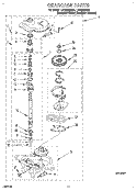 GEARCASE Diagram and Parts List for LST9355BZ0  Whirlpool Washer