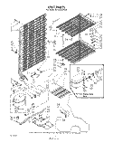 UNIT Diagram and Parts List for EV150FXWN02  Whirlpool Freezer