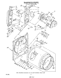 BULKHEAD Diagram and Parts List for LG7801XSW0  Whirlpool Dryer