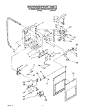 DISPENSER FRONT Diagram and Parts List for KSRS27QAWH00  KitchenAid Refrigerator