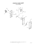 CONTROL PANEL Diagram and Parts List for H6358L0  Roper Range