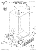CABINET Diagram and Parts List for GD27DFXFB00  Whirlpool Refrigerator