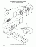 MOTOR AND CONTROL UNIT PARTS Diagram and Parts List for KSM150PSAQ0  KitchenAid Mixer