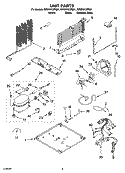 UNIT PARTS Diagram and Parts List for GR9FHKXPB01  Whirlpool Refrigerator
