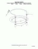 HEATER PARTS Diagram and Parts List for DU1055XTVB1  Whirlpool Dishwasher
