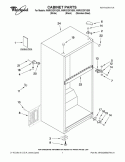 CABINET PARTS Diagram and Parts List for W8RXDGFXQ00  Whirlpool Refrigerator