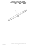 LOWER WASHARM PARTS Diagram and Parts List for WDF530PLYB2  Whirlpool Dishwasher