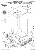 CABINET PARTS Diagram and Parts List for GS6SHEXML00  Whirlpool Refrigerator