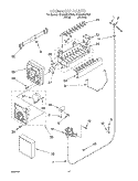 ICE MAKER Diagram and Parts List for ED22GWXFW03  Whirlpool Refrigerator