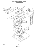 SECTION Diagram and Parts List for LE5800XPW1  Whirlpool Dryer