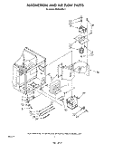 MAGNETRON AND AIRFLOW Diagram and Parts List for MW8650XS2  Whirlpool Microwave