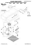 RANGE HOOD PARTS Diagram and Parts List for RH2630XJB3  Whirlpool Range Hood