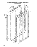 CABINET TRIMS AND BREAKER TRIM Diagram and Parts List for KSSS42DWX01  KitchenAid Refrigerator