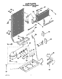 UNIT Diagram and Parts List for ET14JKXAG01  Whirlpool Refrigerator