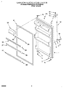 REFRIGERATOR DOOR Diagram and Parts List for RT18BMXDW00  Roper Refrigerator