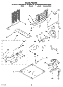 UNIT Diagram and Parts List for GR2SHKXKQ00  Whirlpool Refrigerator