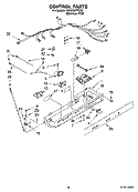 CONTROL PARTS Diagram and Parts List for KSRD22FTST01  KitchenAid Refrigerator