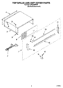 TOP GRILLE AND UNIT COVER PARTS Diagram and Parts List for KSSO42FMX01  KitchenAid Refrigerator