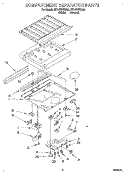 COMPARTMENT SEPARATOR Diagram and Parts List for RT14ZKXDN02  Roper Refrigerator