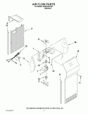 AIR FLOW PARTS Diagram and Parts List for GS2KVAXVS03  Whirlpool Refrigerator