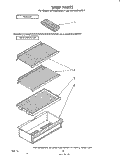 SHELF Diagram and Parts List for ET14DCXLWR1  Whirlpool Refrigerator