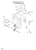 INTERIOR Diagram and Parts List for MT9101SFQ0  Whirlpool Microwave