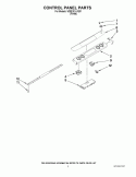 CONTROL PANEL PARTS Diagram and Parts List for WDE101LVQ01  Whirlpool Range