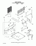 UNIT PARTS Diagram and Parts List for M0RXEMMWB01  Whirlpool Refrigerator