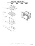 INTERNAL OVEN PARTS Diagram and Parts List for WOS51EC0AS00  Whirlpool Wall Oven