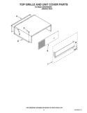 TOP GRILLE AND UNIT COVER PARTS Diagram and Parts List for KSSC42QVS04  KitchenAid Refrigerator