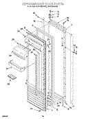 REFRIGERATOR DOOR Diagram and Parts List for KSSS48QDX05  KitchenAid Refrigerator